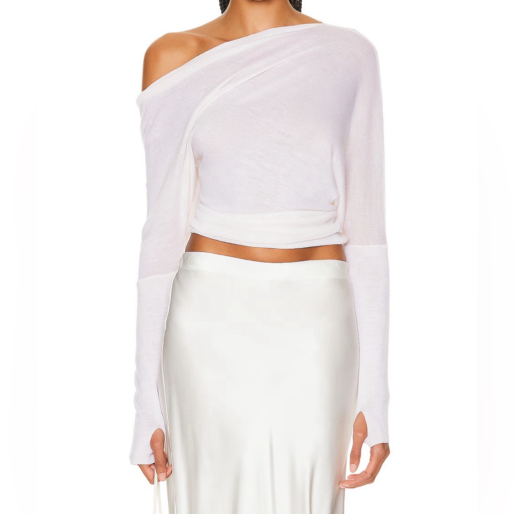 Enza Costa Tissue Cashmere Slouch Sweater